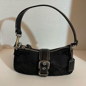 vintage coach monogram hampton with buckle